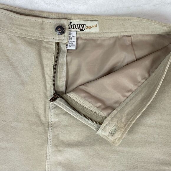 Billabong Vintage Suede Leather A Line Skirt Taupe Tan Juniors 7 - Picture 6 of 8